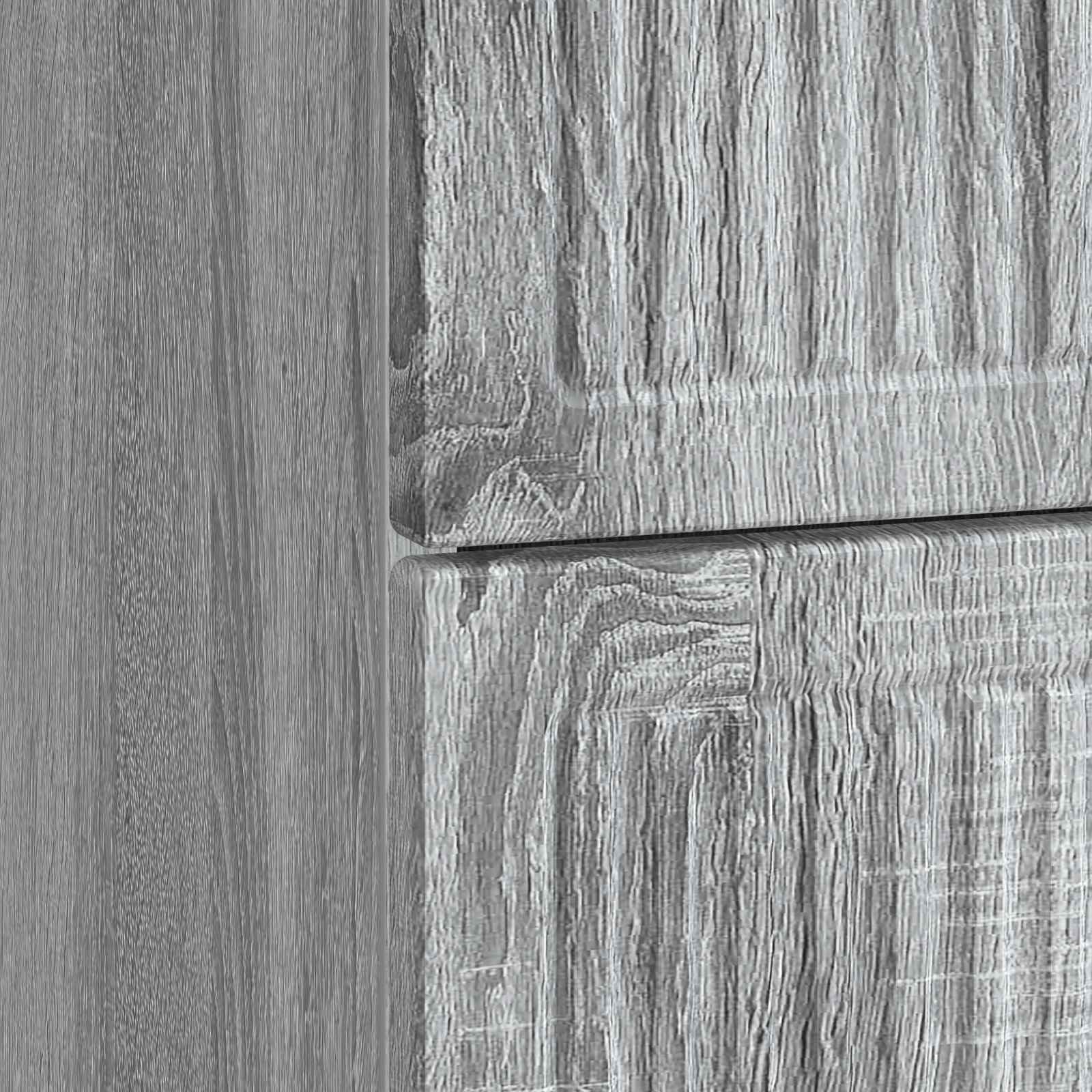 Nachtkastje Grijs sonoma 43 x 34,5 x 47,5 cm Bewerkt hout