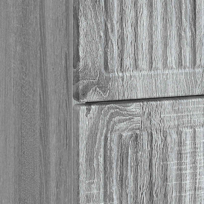 Nachtkastje Grijs sonoma 43 x 34,5 x 47,5 cm Bewerkt hout