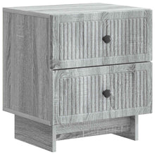 Nachtkastje Grijs sonoma 43 x 34,5 x 47,5 cm Bewerkt hout