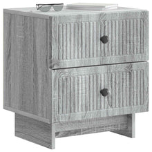 Nachtkastje Grijs sonoma 43 x 34,5 x 47,5 cm Bewerkt hout