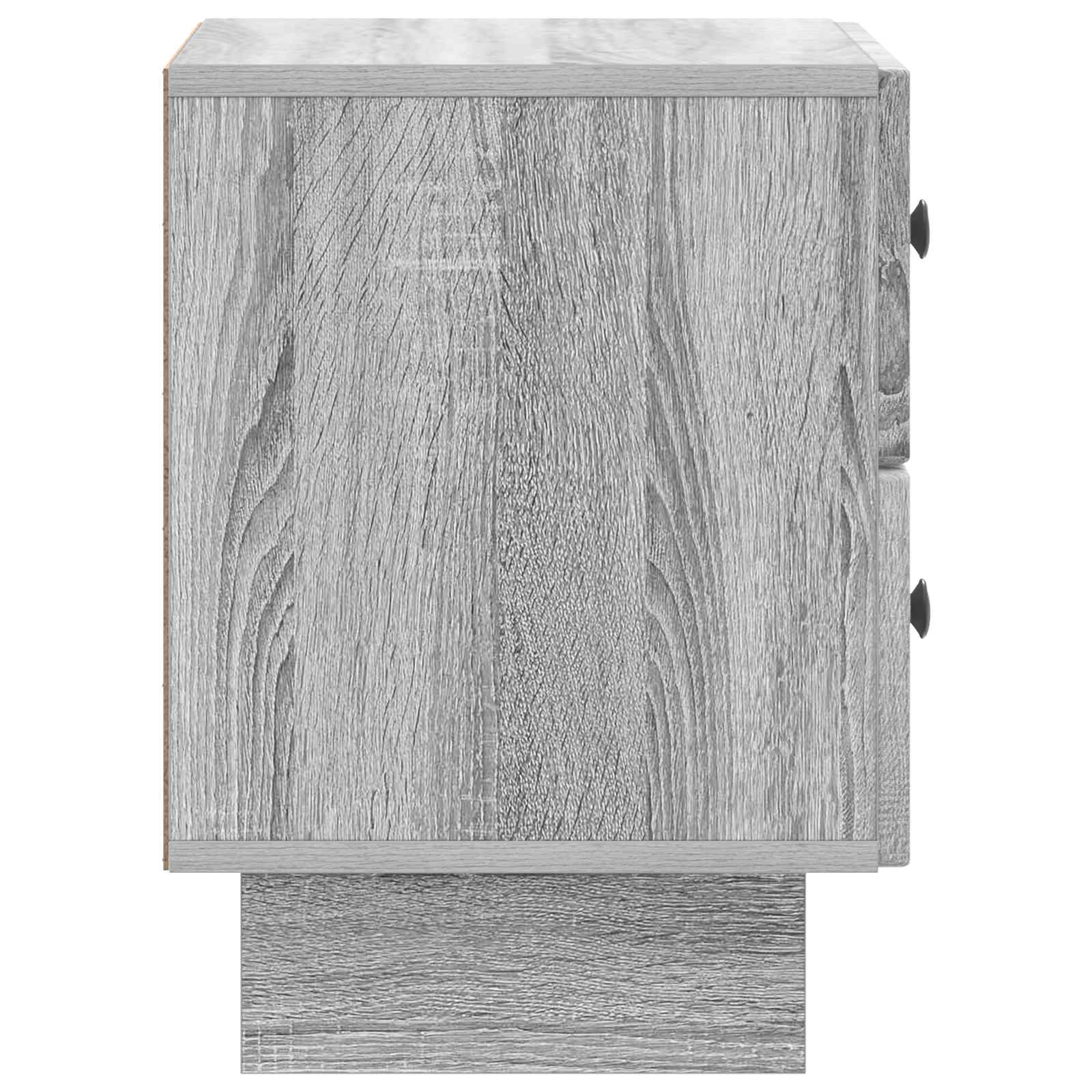 Nachtkastje Grijs sonoma 43 x 34,5 x 47,5 cm Bewerkt hout