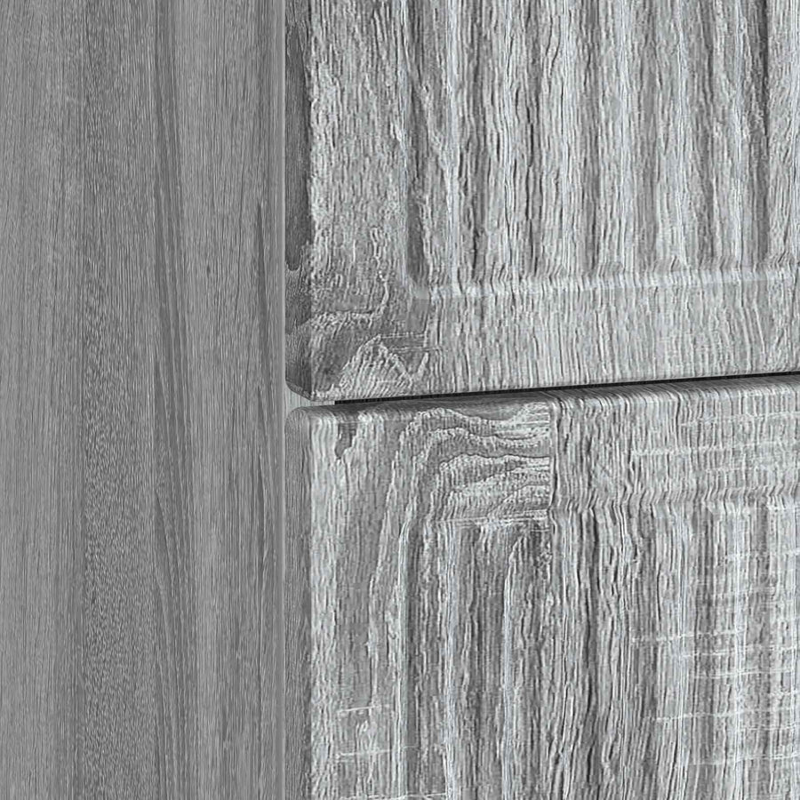 Nachtkastje 2 pcs Grijs sonoma 43 x 34,5 x 47,5 cm Bewerkt hout