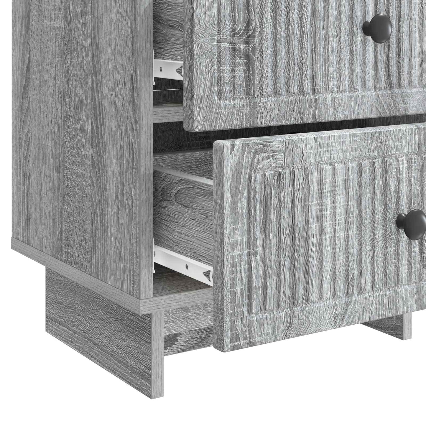 Nachtkastje 2 pcs Grijs sonoma 43 x 34,5 x 47,5 cm Bewerkt hout