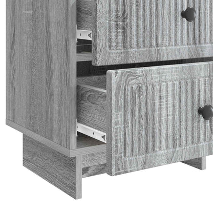 Nachtkastje 2 pcs Grijs sonoma 43 x 34,5 x 47,5 cm Bewerkt hout