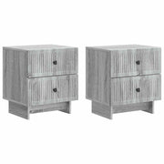 Nachtkastje set van 2 grijs sonoma 43x34,5x47,5 cm