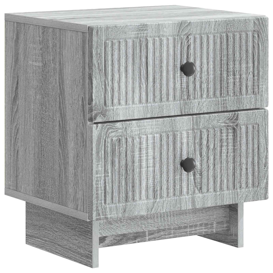 Nachtkastje 2 pcs Grijs sonoma 43 x 34,5 x 47,5 cm Bewerkt hout
