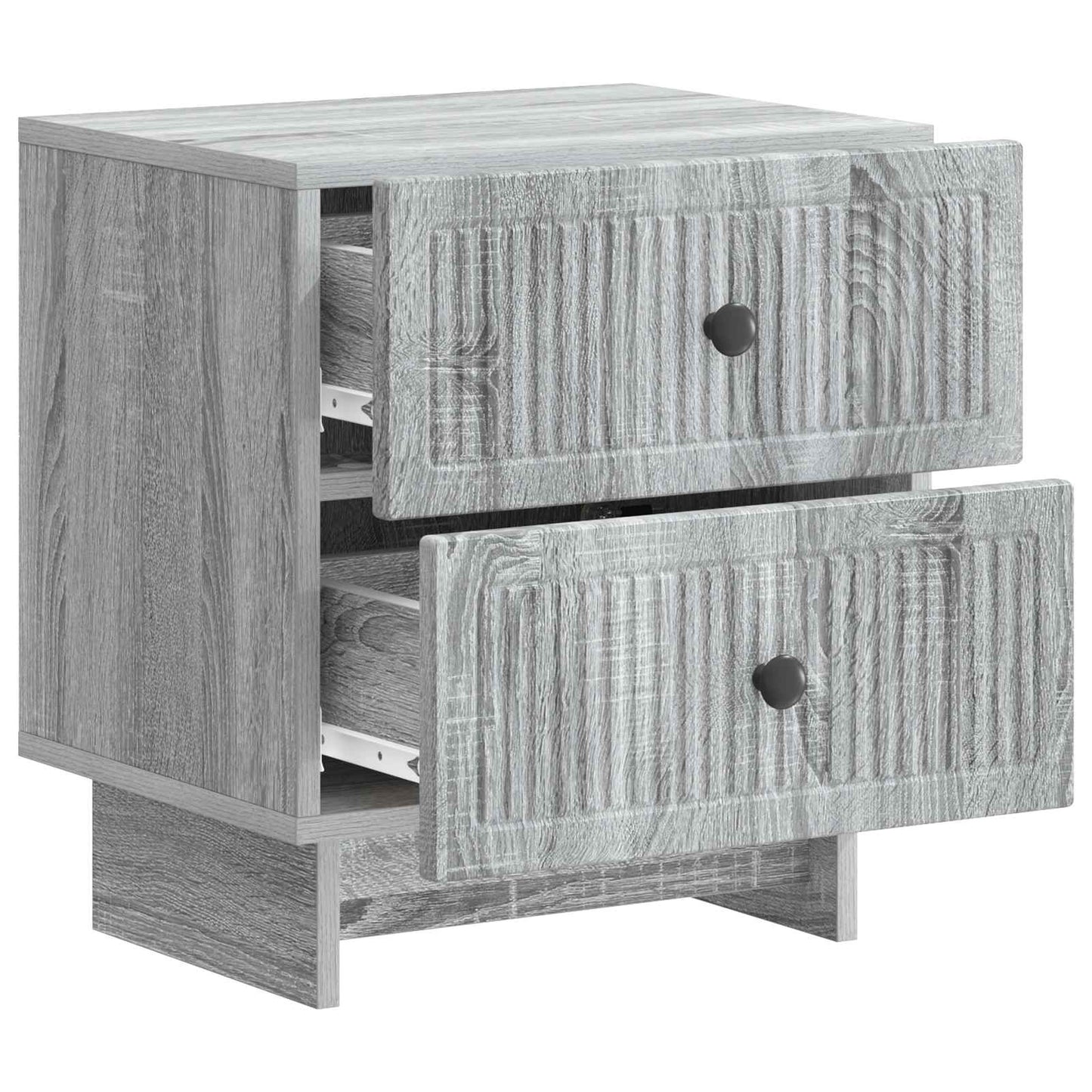 Nachtkastje 2 pcs Grijs sonoma 43 x 34,5 x 47,5 cm Bewerkt hout