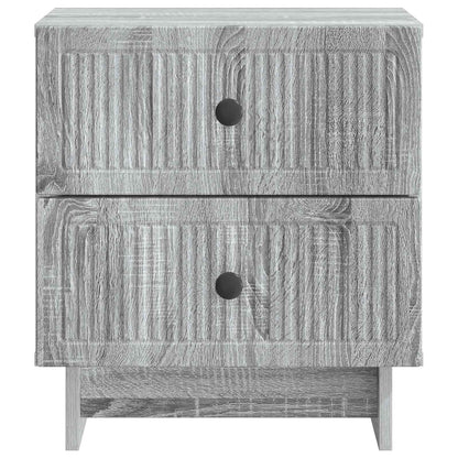 Nachtkastje 2 pcs Grijs sonoma 43 x 34,5 x 47,5 cm Bewerkt hout