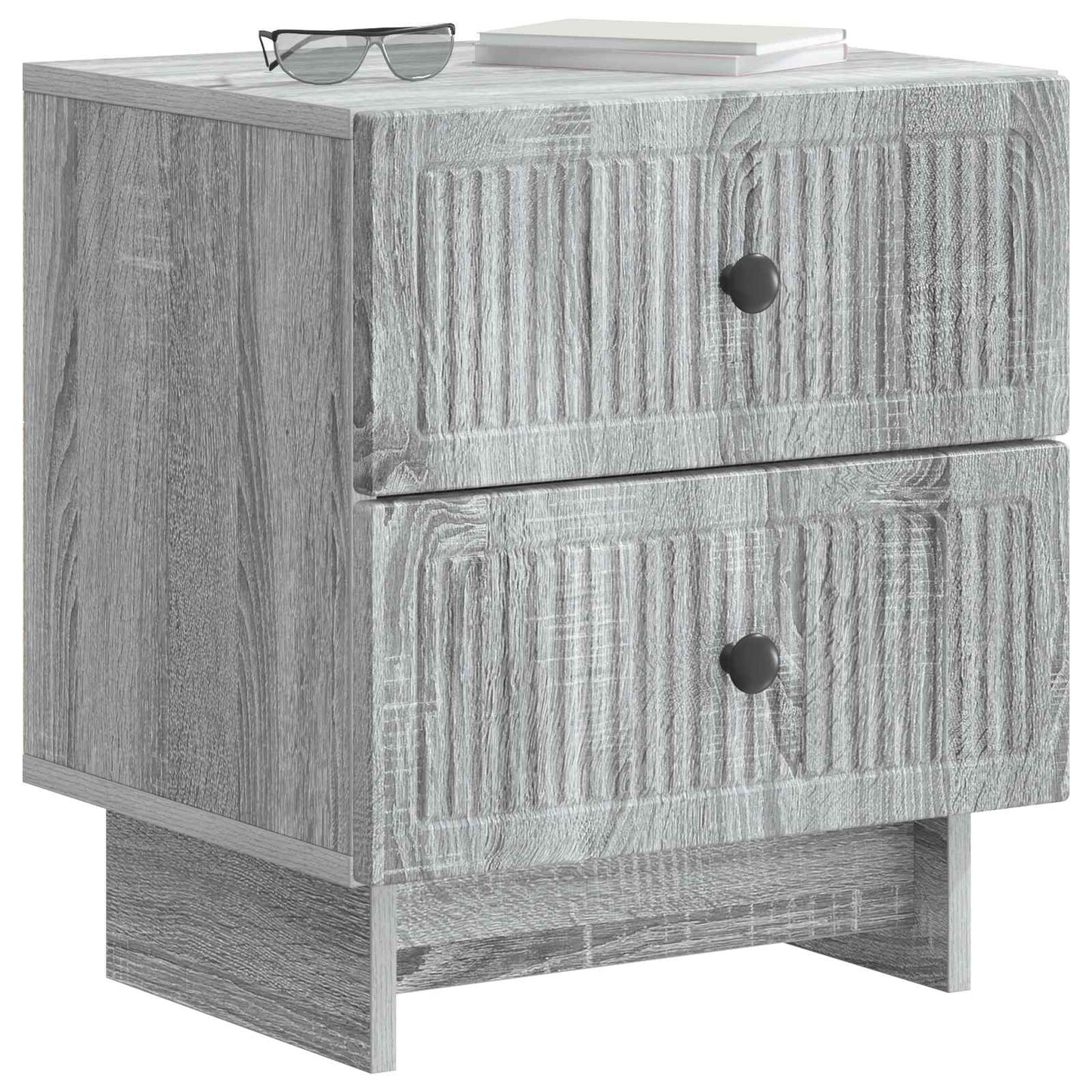 Nachtkastje 2 pcs Grijs sonoma 43 x 34,5 x 47,5 cm Bewerkt hout