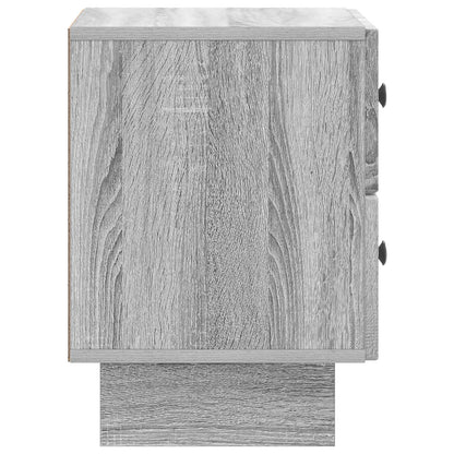 Nachtkastje 2 pcs Grijs sonoma 43 x 34,5 x 47,5 cm Bewerkt hout