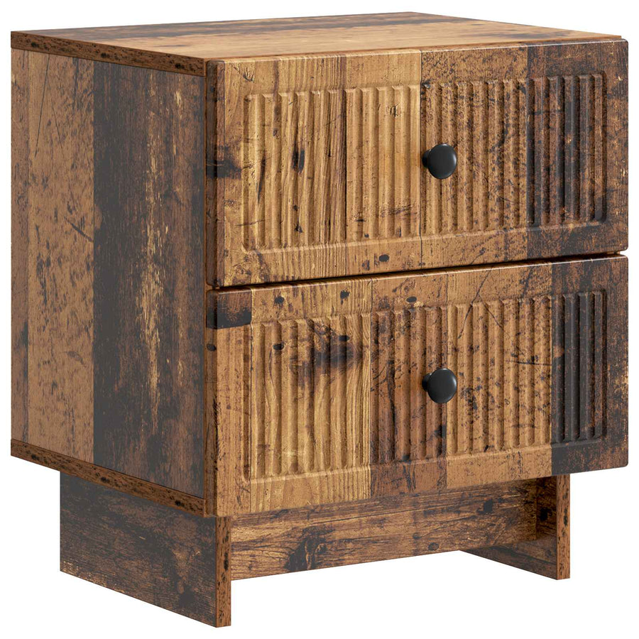 Nachtkastje 2 pcs Oud hout 43 x 34,5 x 47,5 cm Bewerkt hout
