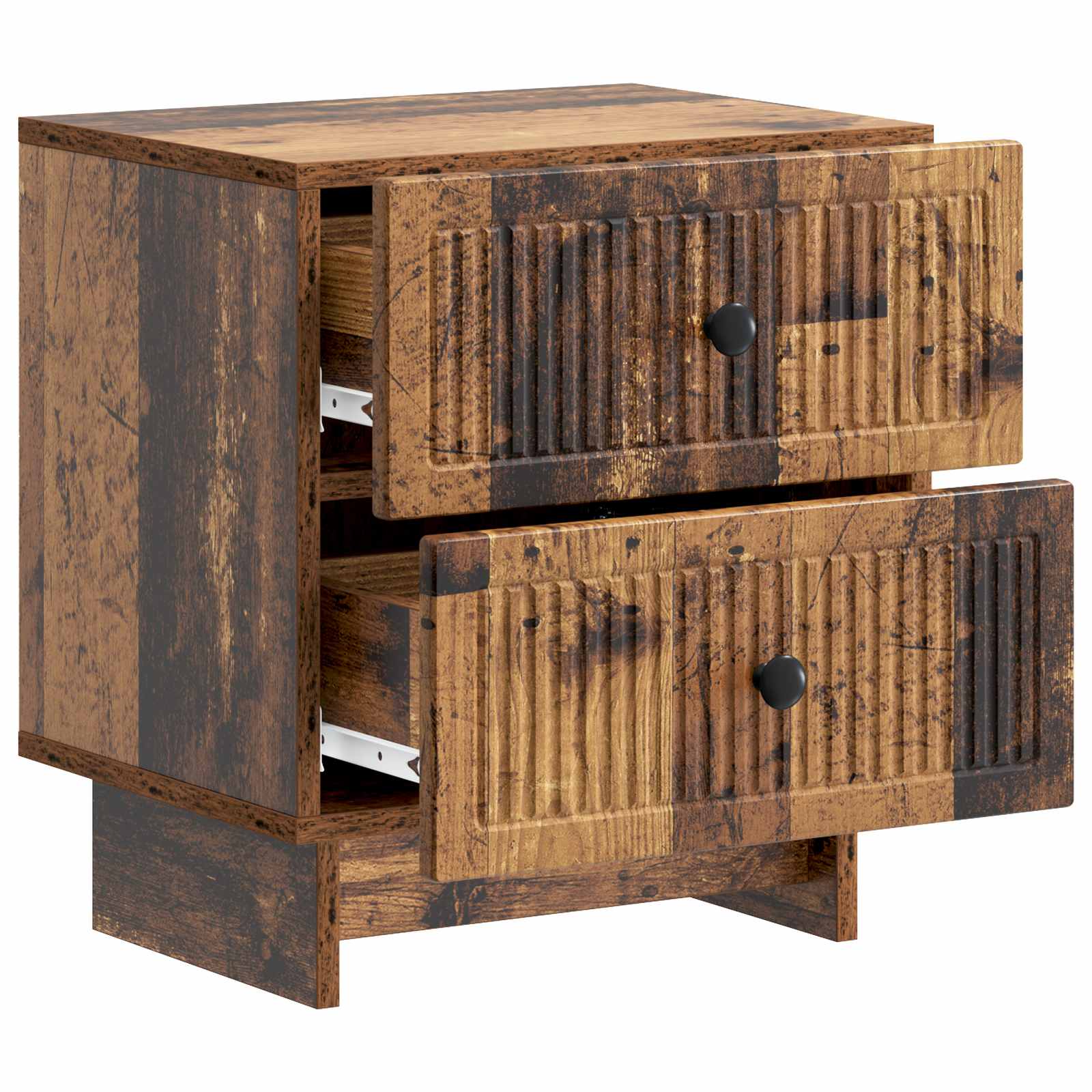 Nachtkastje 2 pcs Oud hout 43 x 34,5 x 47,5 cm Bewerkt hout