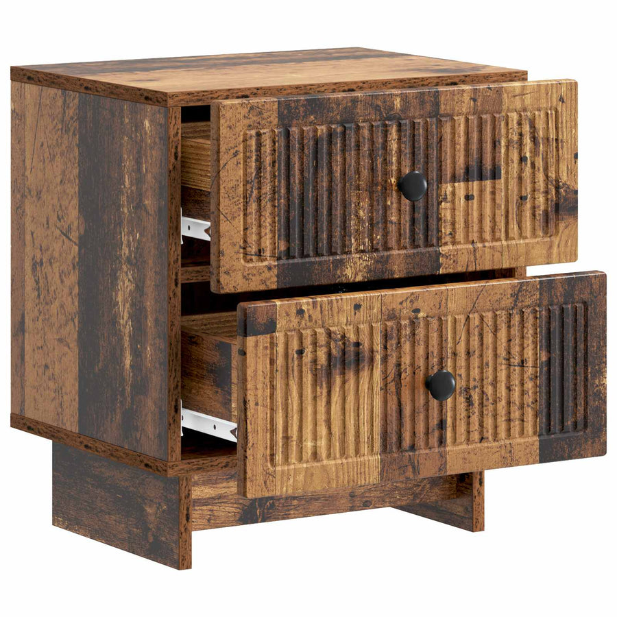 Nachtkastje 2 pcs Oud hout 43 x 34,5 x 47,5 cm Bewerkt hout