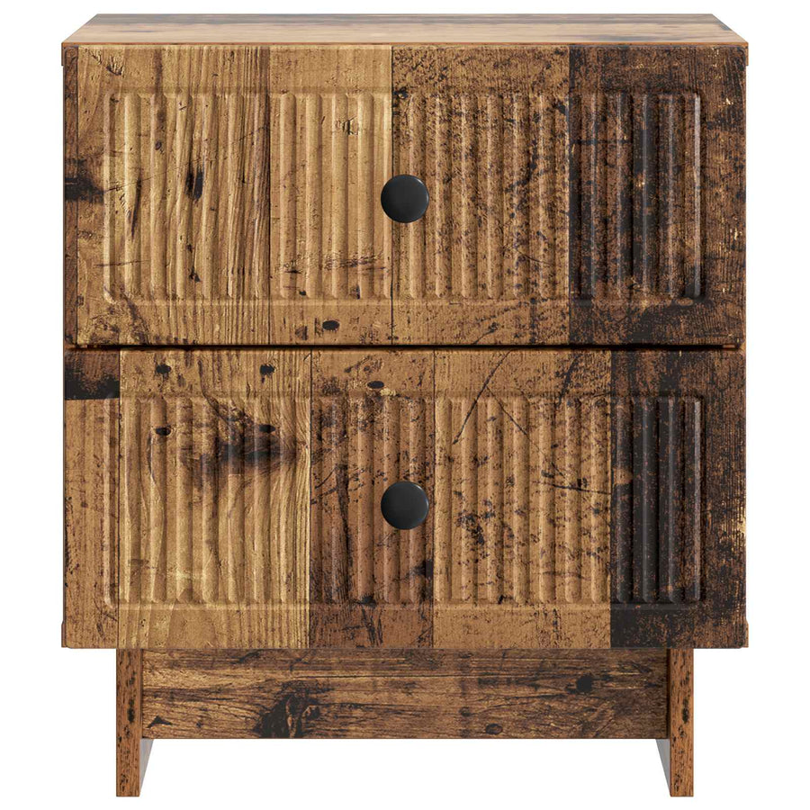 Nachtkastje 2 pcs Oud hout 43 x 34,5 x 47,5 cm Bewerkt hout