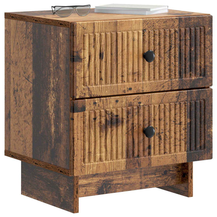 Nachtkastje 2 pcs Oud hout 43 x 34,5 x 47,5 cm Bewerkt hout