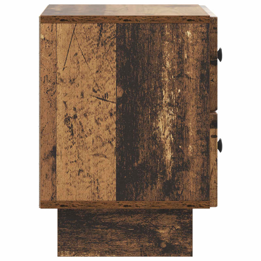 Nachtkastje 2 pcs Oud hout 43 x 34,5 x 47,5 cm Bewerkt hout
