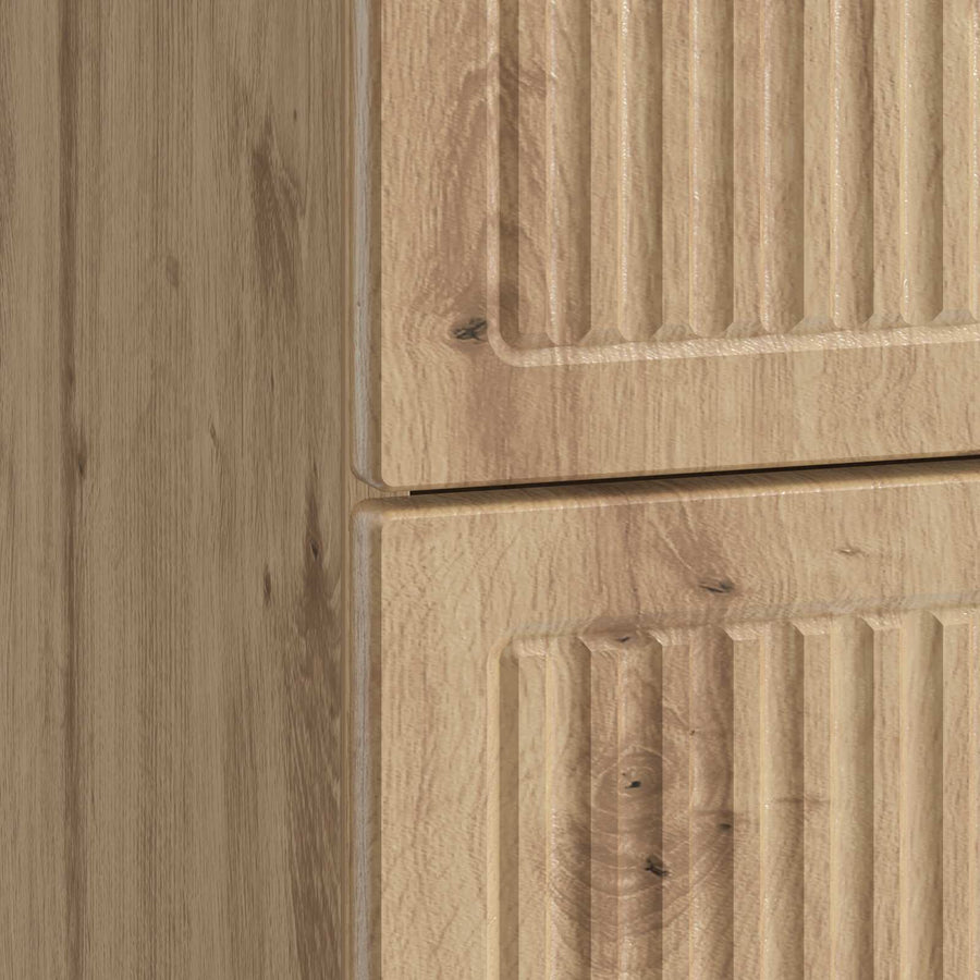 Nachtkastje met lade 2 pcs Artisanaal eiken 43 x 34,5 x 47,5 cm