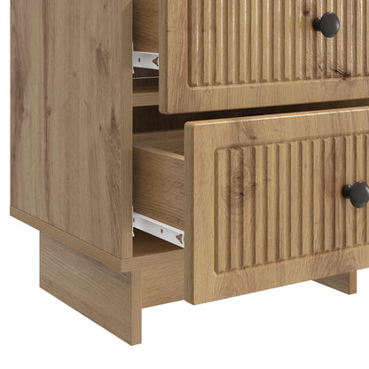 Nachtkastje met lade 2 pcs Artisanaal eiken 43 x 34,5 x 47,5 cm