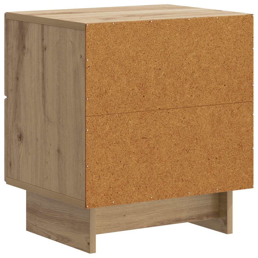 Nachtkastje met lade 2 pcs Artisanaal eiken 43 x 34,5 x 47,5 cm
