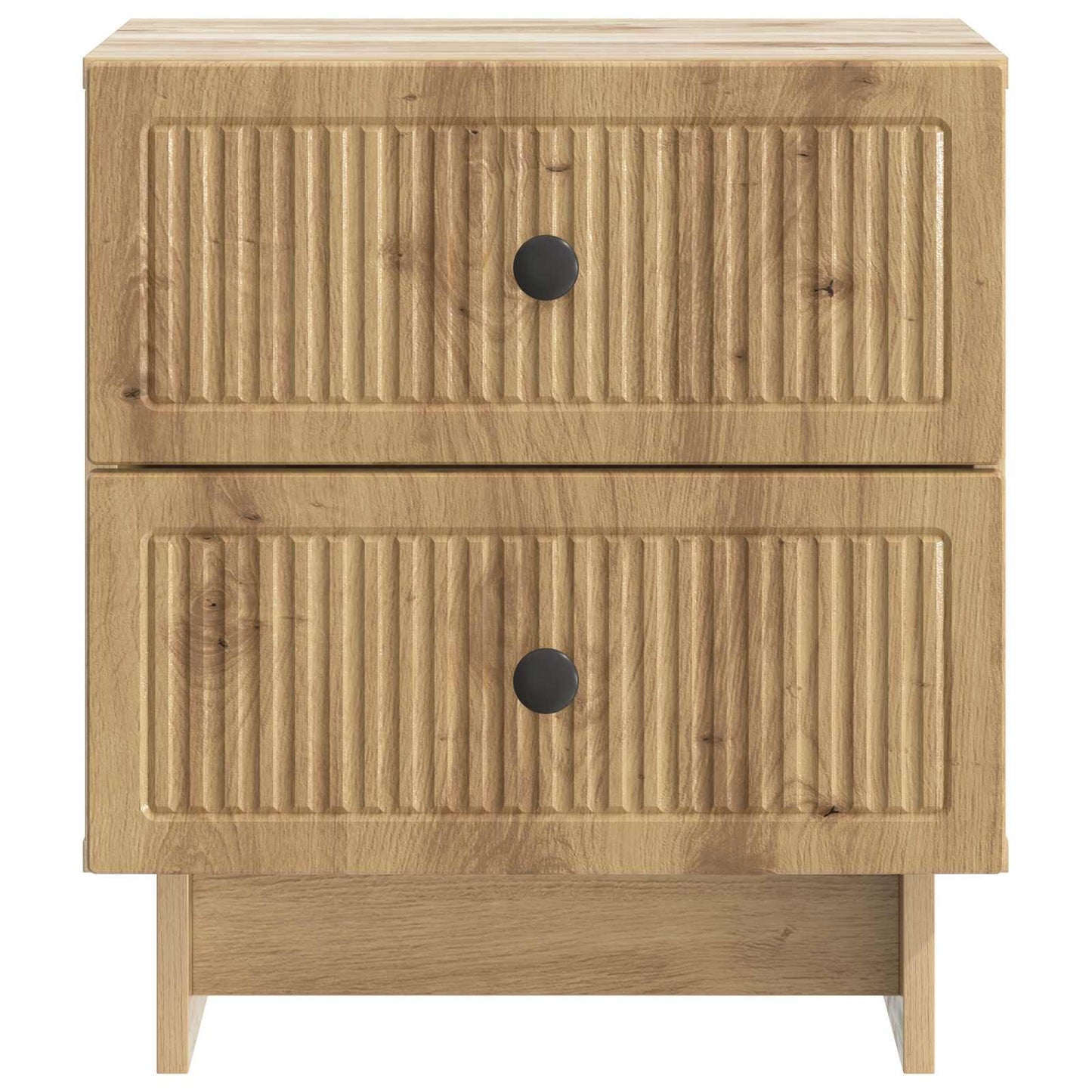 Nachtkastje met lade 2 pcs Artisanaal eiken 43 x 34,5 x 47,5 cm