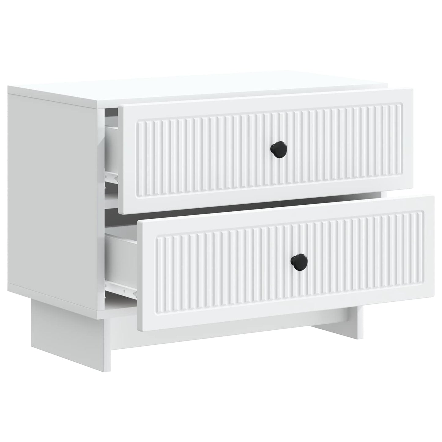 Nachtkastje met lade Wit 62 x 34,5 x 47,5 cm Bewerkt hout