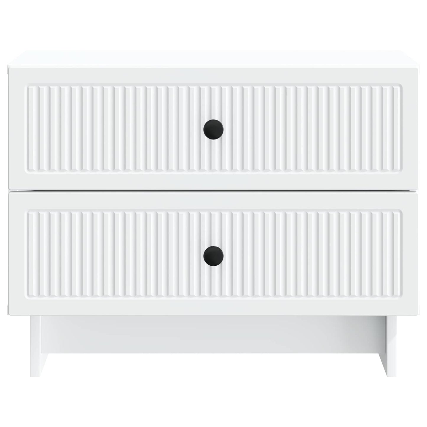 Nachtkastje met lade Wit 62 x 34,5 x 47,5 cm Bewerkt hout