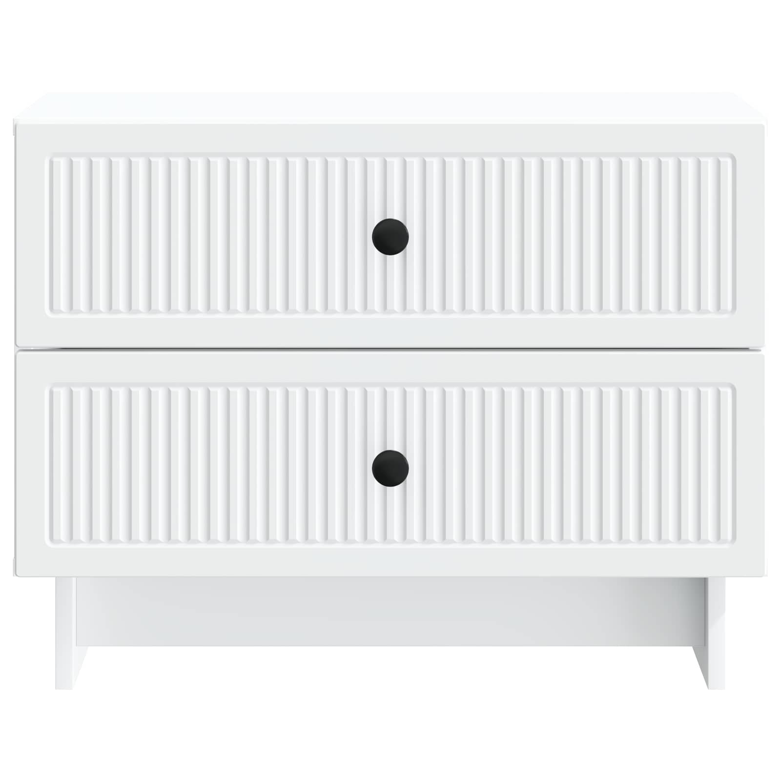 Nachtkastje met lade Wit 62 x 34,5 x 47,5 cm Bewerkt hout