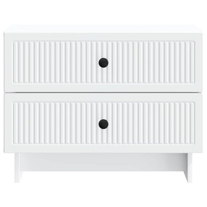 Nachtkastje met lade Wit 62 x 34,5 x 47,5 cm Bewerkt hout