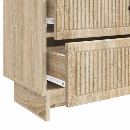 Nachtkastje Sonoma Eiken 62 x 34,5 x 47,5 cm Bewerkt hout