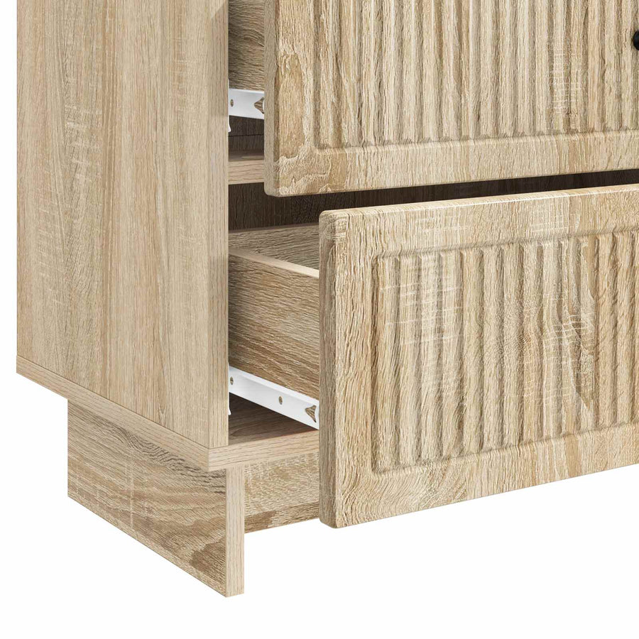 Nachtkastje Sonoma Eiken 62 x 34,5 x 47,5 cm Bewerkt hout