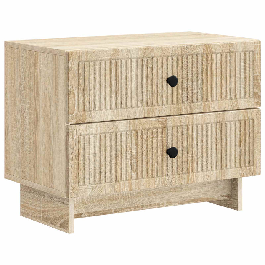 Nachtkastje Sonoma Eiken 62 x 34,5 x 47,5 cm Bewerkt hout