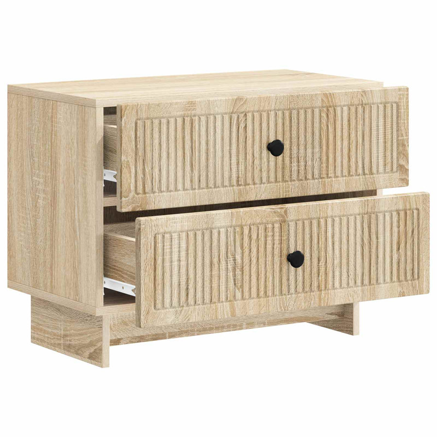 Nachtkastje Sonoma Eiken 62 x 34,5 x 47,5 cm Bewerkt hout