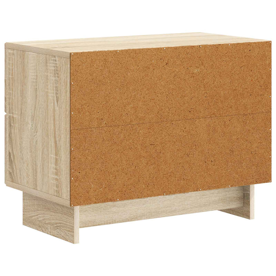 Nachtkastje Sonoma Eiken 62 x 34,5 x 47,5 cm Bewerkt hout