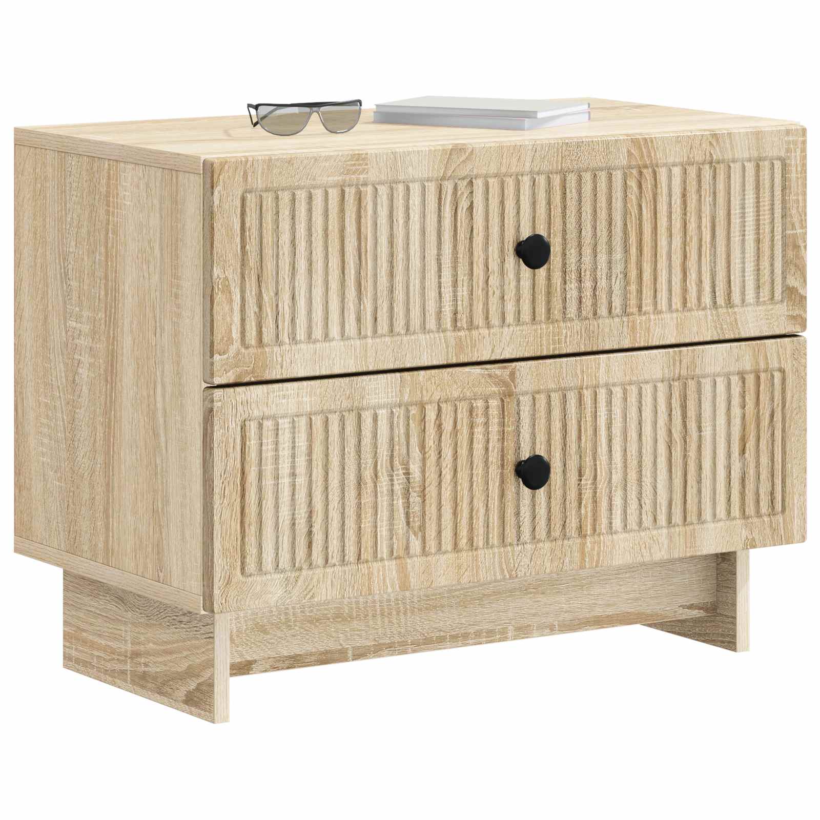 Nachtkastje Sonoma Eiken 62 x 34,5 x 47,5 cm Bewerkt hout