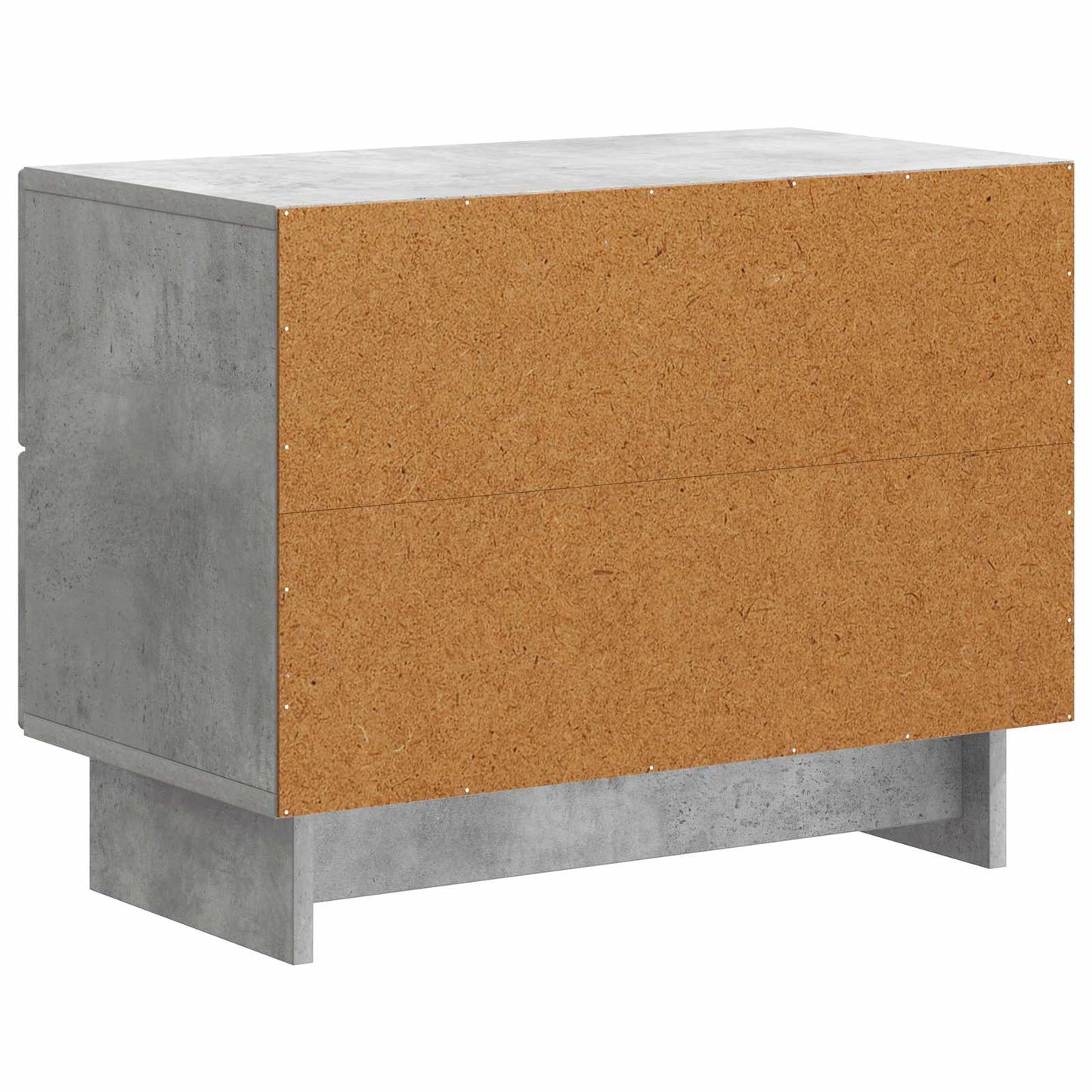 Nachtkastje Betongrijs 62 x 34,5 x 47,5 cm Bewerkt hout