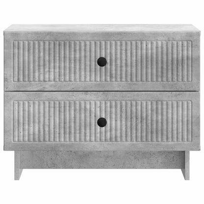 Nachtkastje Betongrijs 62 x 34,5 x 47,5 cm Bewerkt hout