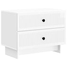 Nachtkastje hoogglans wit 62x34,5x47,5 cm