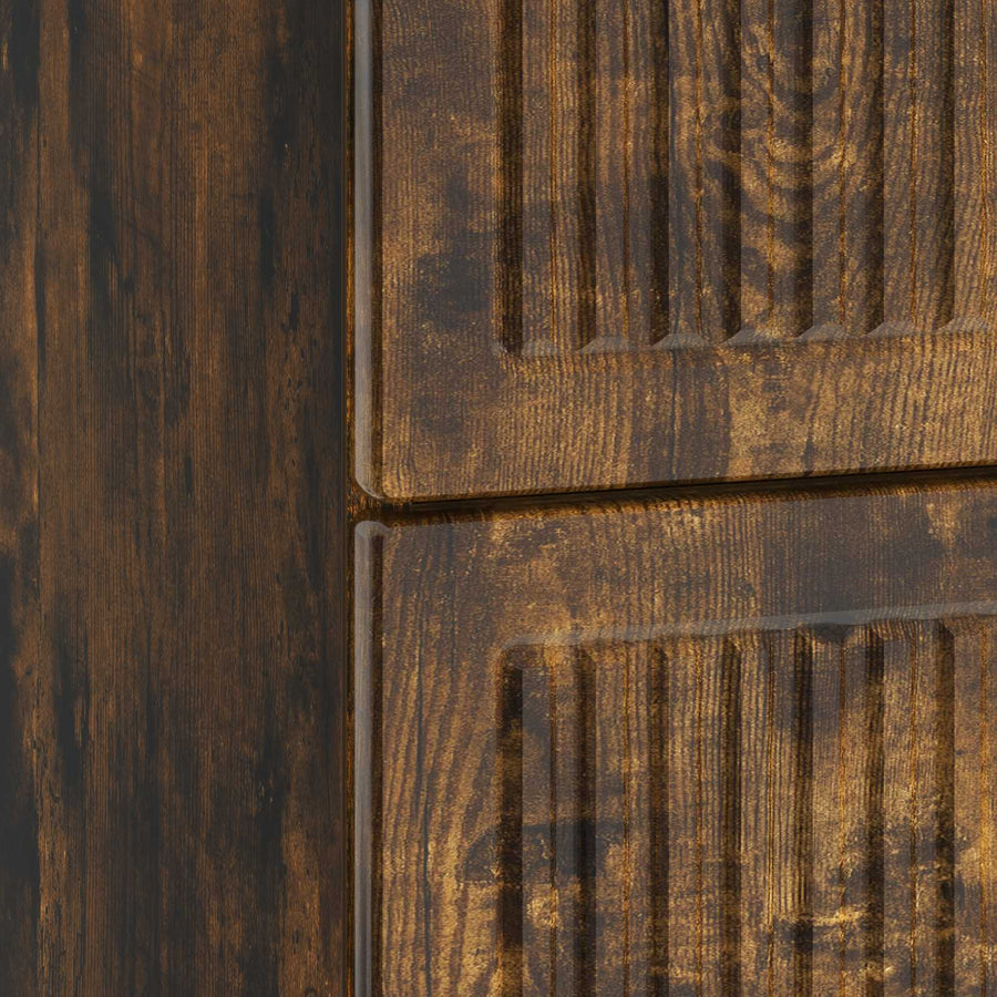 Nachtkastje Gerookt eiken 62 x 34,5 x 47,5 cm Bewerkt hout