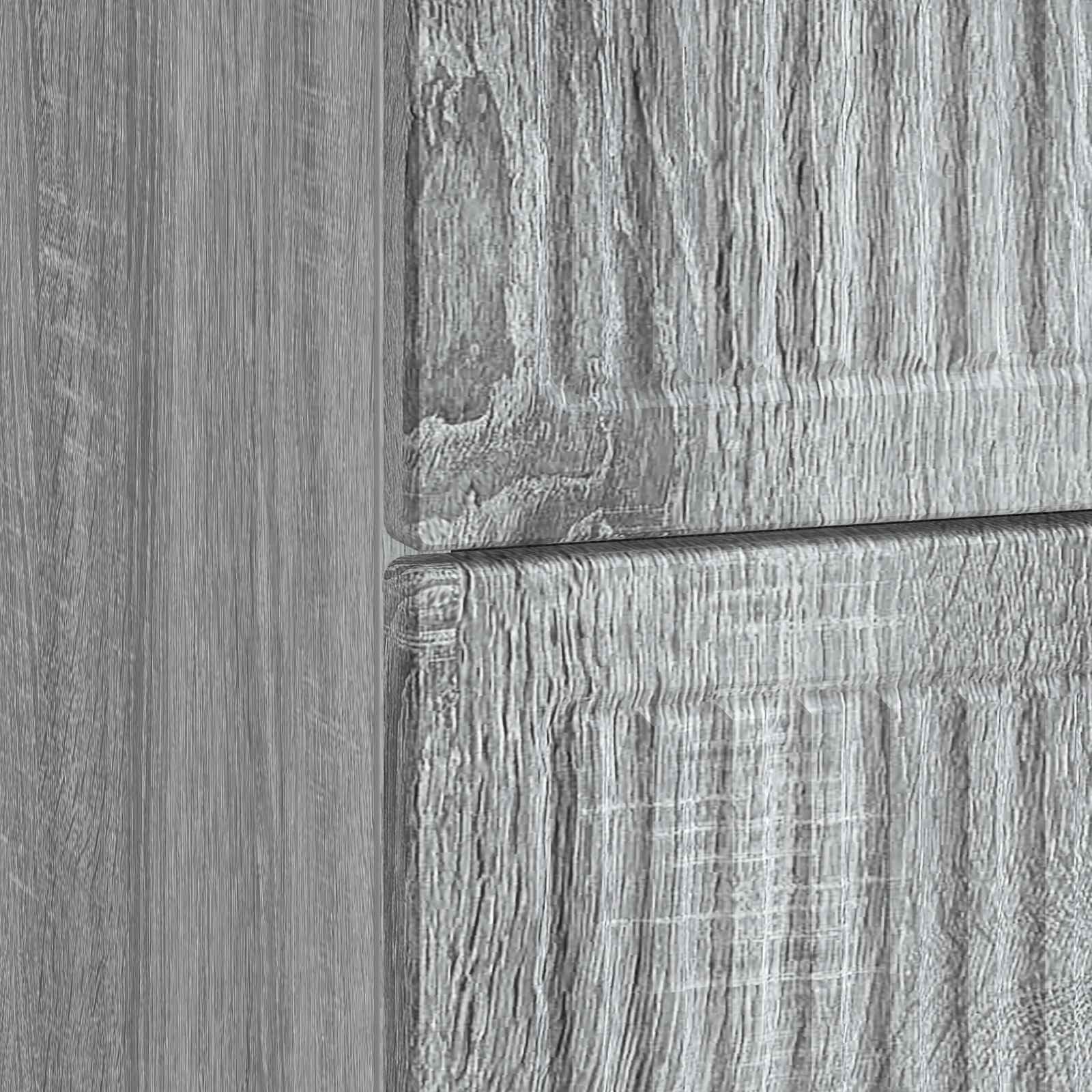 Nachtkastje Grijs sonoma 62 x 34,5 x 47,5 cm Bewerkt hout