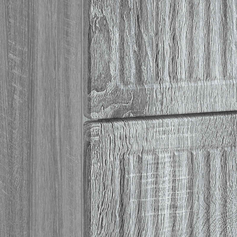 Nachtkastje Grijs sonoma 62 x 34,5 x 47,5 cm Bewerkt hout