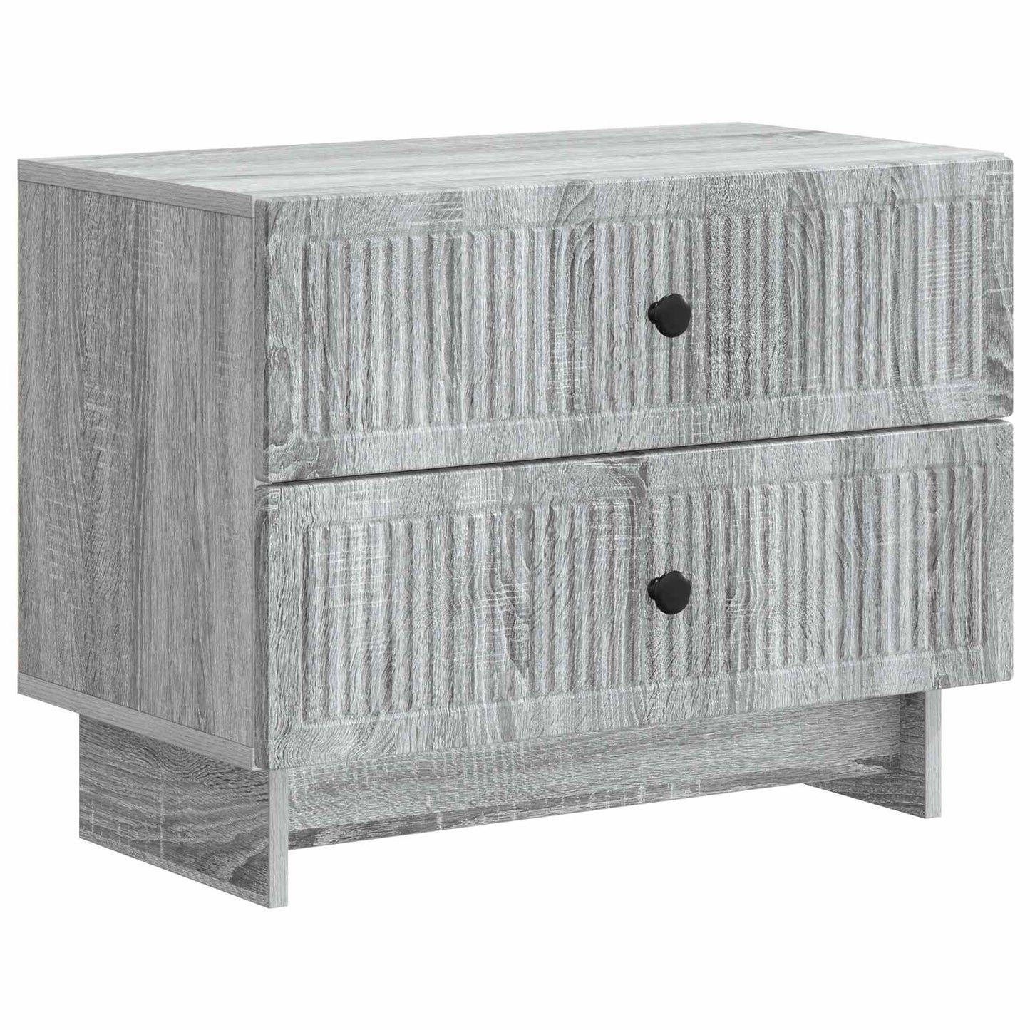 Nachtkastje Grijs sonoma 62 x 34,5 x 47,5 cm Bewerkt hout