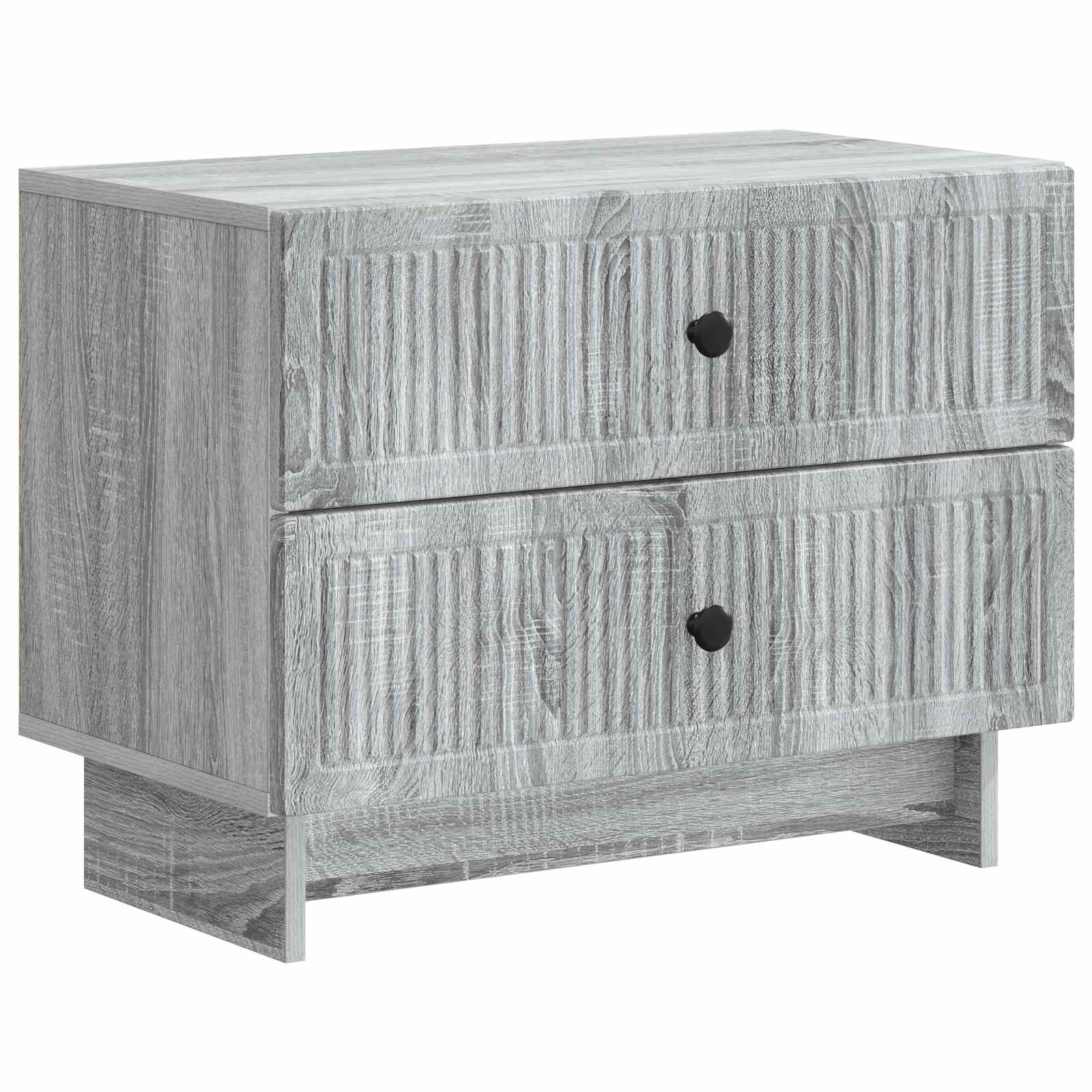 Nachtkastje Grijs sonoma 62 x 34,5 x 47,5 cm Bewerkt hout