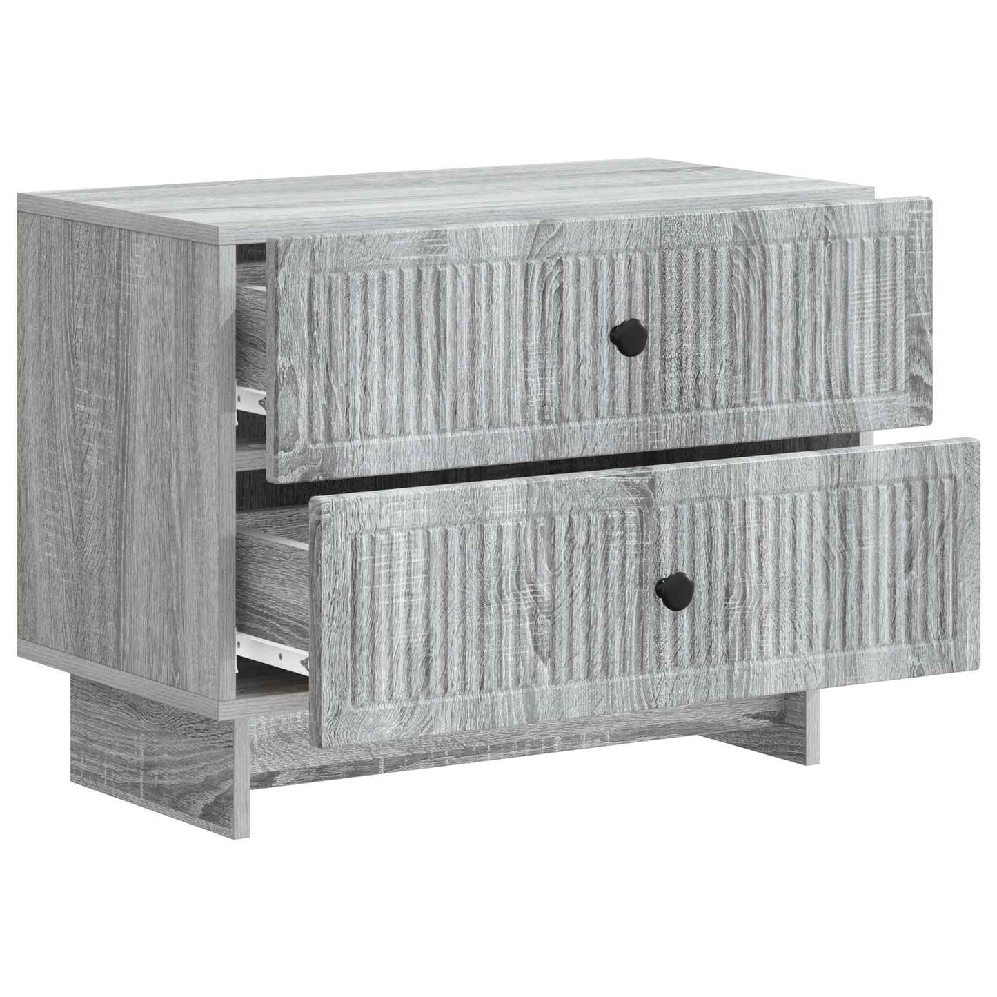 Nachtkastje Grijs sonoma 62 x 34,5 x 47,5 cm Bewerkt hout