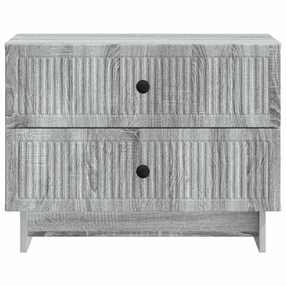 Nachtkastje Grijs sonoma 62 x 34,5 x 47,5 cm Bewerkt hout