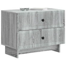 Nachtkastje Grijs sonoma 62 x 34,5 x 47,5 cm Bewerkt hout