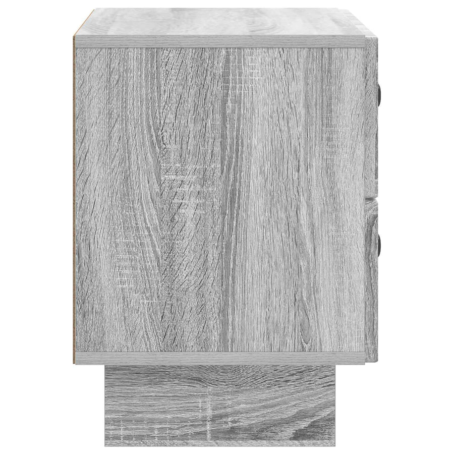 Nachtkastje Grijs sonoma 62 x 34,5 x 47,5 cm Bewerkt hout