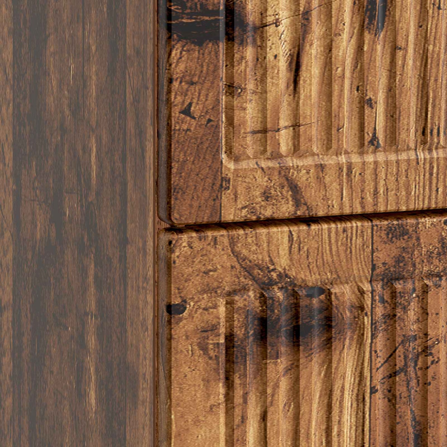 Nachtkastje met lade Oud hout 62 x 34,5 x 47,5 cm Bewerkt hout