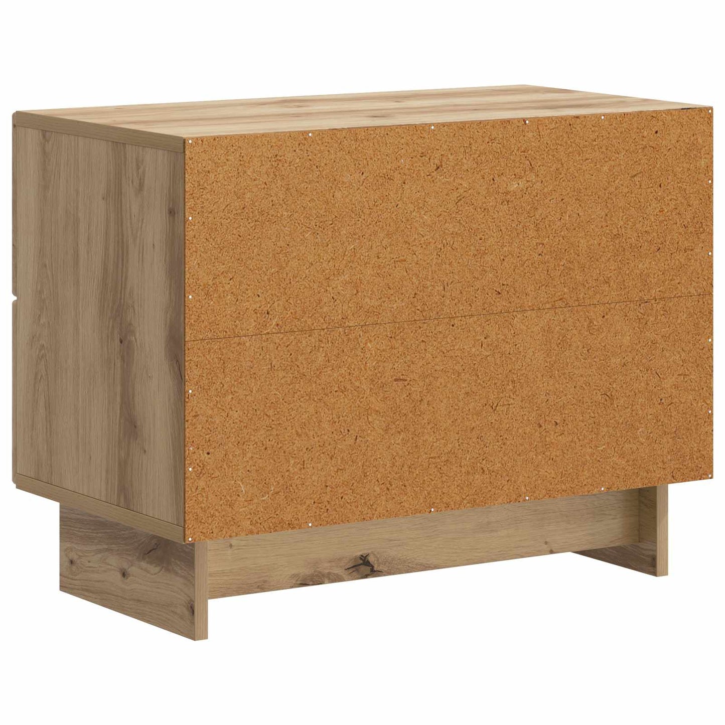 Nachtkastje Artisanaal eiken 62 x 34,5 x 47,5 cm Bewerkt hout