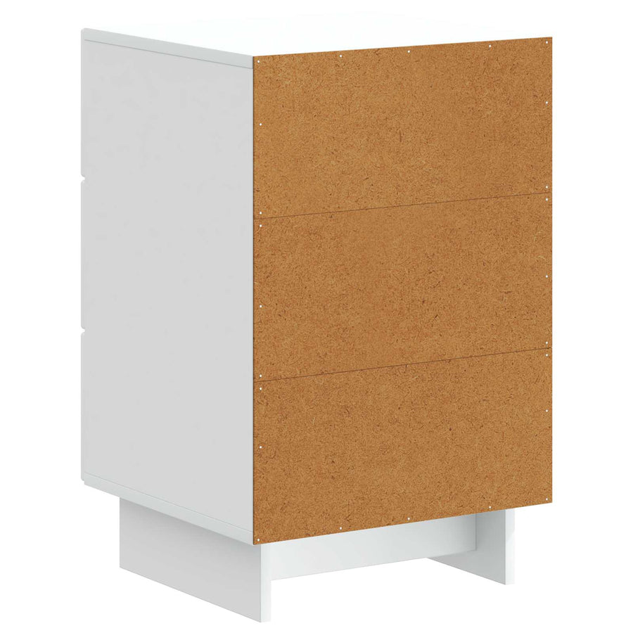 Nachtkastje met lade Wit 43 x 41 x 66,5 cm Bewerkt hout