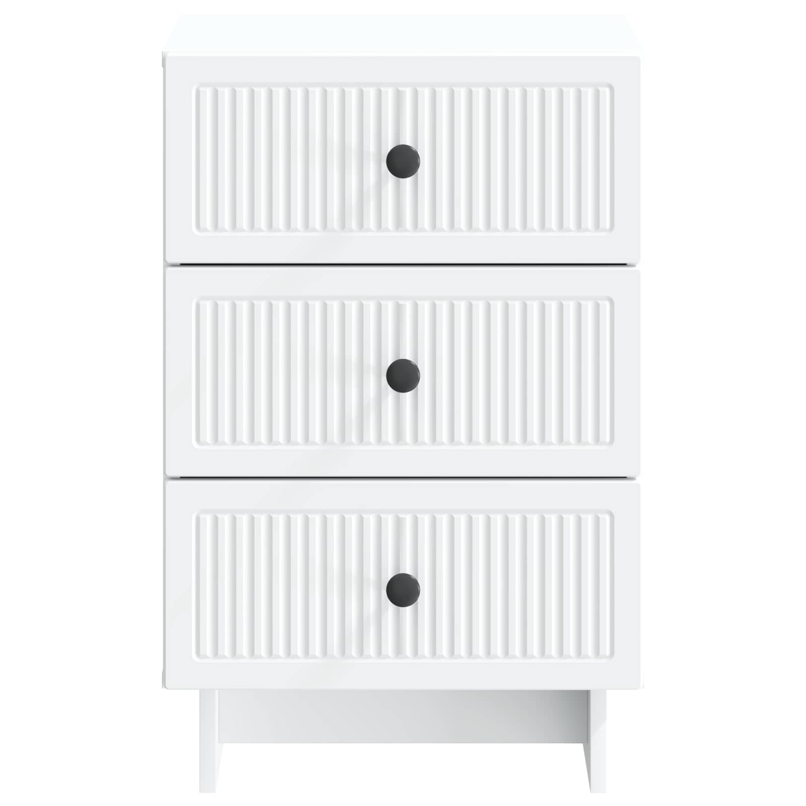 Nachtkastje met lade Wit 43 x 41 x 66,5 cm Bewerkt hout